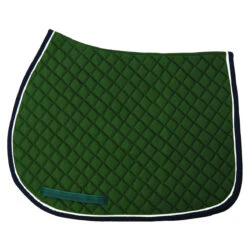 TuffRider Basic All Purpose Pad With Trim And Piping -Equestrian Supply Store 100558 JPC TuffRider.Basic .AllPurpose.Saddle.Pad .Trim Piping Hunter.Navy .White