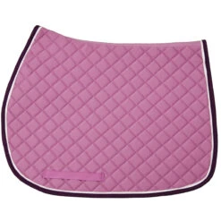 TuffRider Basic All Purpose Pad With Trim And Piping -Equestrian Supply Store 100558 JPC TuffRider.Basic .AllPurpose.Saddle.Pad .Trim Piping Lilac.Purple.White