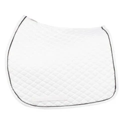TuffRider Basic All Purpose Pad With Trim And Piping -Equestrian Supply Store 100558 JPC TuffRider.Basic .AllPurpose.Saddle.Pad .Trim Piping White.White .Black