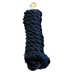 Cotton Lead Rope -Equestrian Supply Store 10186 Jacks Cotton.Lead .Rope Navy