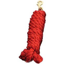 Cotton Lead Rope -Equestrian Supply Store 10186 Jacks Cotton.Lead .Rope Red