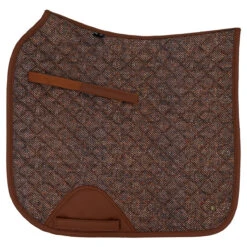 Sixteen Cypress Dressage Pad -Equestrian Supply Store 16C DP HB C 16Cypress Dressage.Pad Herringbone.Cognac