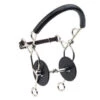 Happy Mouth Stainless Steel Jointed Hollow Mouth Hackamore Bit
