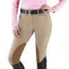 Ovation EuroWeave DX Taylored Ladies Front Zip Knee Patch Euro Seat Breeches