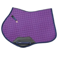 Curvy Saddle Pad - Romfh Matching Collection -Equestrian Supply Store 475157 ERS ROMFH.Curvy .Saddle.Pad Wisteria.Navy