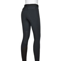 Equiline ATIRK Women's Knee Grip Breeches In 4 Seasons B-Move -Equestrian Supply Store AtirK EQuline N08981 Black Back