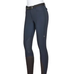 Equiline ATIRK Women's Knee Grip Breeches In 4 Seasons B-Move -Equestrian Supply Store AtirK EQuline N08981 Blue
