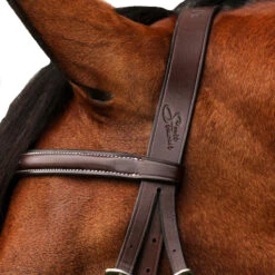 Equiline Scott Stewart Hunter Bridle -Equestrian Supply Store BJ150 EQline Scott.Stewart.Hunter.Bridle Brown Logo