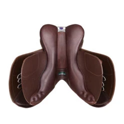 Bates Caprilli Close Contact+ Saddle With HART -Equestrian Supply Store B CAPCC Panel CBrn