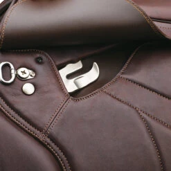 Bates Caprilli Close Contact+ Saddle With HART -Equestrian Supply Store B CAPCC stirrupbar Cbrn