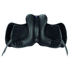Bates Wide Dressage+ Saddle With HART -Equestrian Supply Store B WIDE DR panel Blk