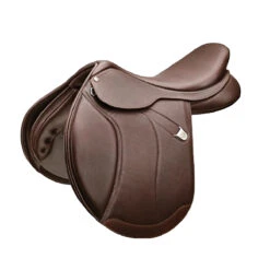 Bates Caprilli Close Contact+ Saddle With HART -Equestrian Supply Store Bates Caprilli.CC.Classic.Saddle Cls.Brn .Luxe ExtdFlap.RearFB