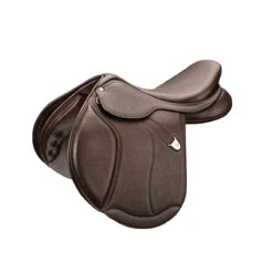 Bates Caprilli Close Contact+ Saddle With HART -Equestrian Supply Store Bates Caprilli.CC.Classic.Saddle Cls.Brn .Luxe StanFlap.RearFB