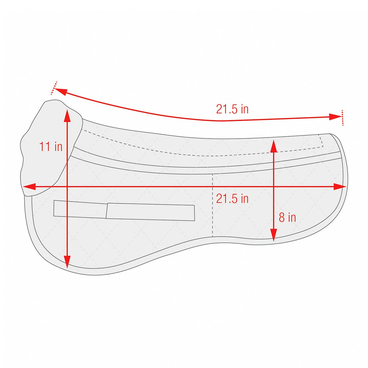 ECP Wool Correction Half Pad 2 ECP Wool Correction Half Pad - Image 2