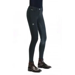 EGO 7 Women's Dressage FG Breech -Equestrian Supply Store Ego7 Dressage.FG .Breeches Greey.Grey Side