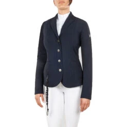 Equiline Airbag Compatible Show Coat -Equestrian Supply Store Equiline 181 M08716 002 Airbag.Compatible.Show .Coat Blue 00