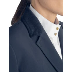 Equiline Eline Women's B-Move Light Show Coat -Equestrian Supply Store Equiline Eline.B.Move .Light .Show .Coat Blue Collar