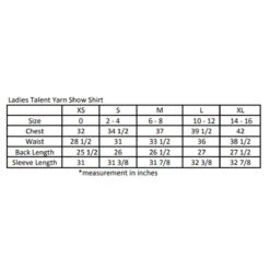 Essex Classics Ladies “Monkey & Alligator” Talent Yarn Straight Collar Long Sleeve Show Shirt -Equestrian Supply Store EssexSizeChart e3e8a39a 1ad9 46ab b1c1 dd1444ed167e