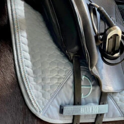 Halter Ego European Cotton Saddle Pad -Equestrian Supply Store HEgo DRSGPAD Lt Blu HalterEgo European.Cotton.Dressage.Saddle.Pad Light.Blue LS