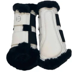 Halter Ego Brushing Boots -Equestrian Supply Store Hego Wht HalterEgo Brushing.Boot White2