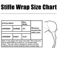 Ice Horse Stifle Wrap -Equestrian Supply Store IHF9000V MacKinnon Hock.Wraps Size.Chart