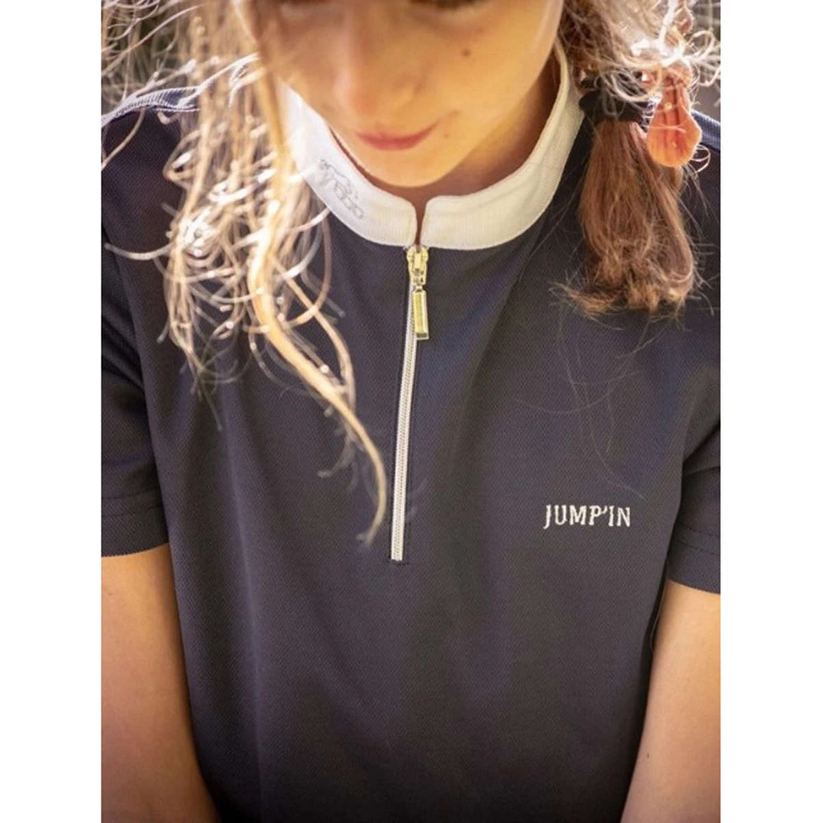 Jump'in Girls Short Sleeve Charlie Competition Polo Shirt 1 Jump'in Girls Short Sleeve Charlie Competition Polo Shirt