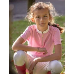 Jump'in Girls Short Sleeve Charlie Competition Polo Shirt 9 Jump'in Girls Short Sleeve Charlie Competition Polo Shirt -Equestrian Supply Store Jump.In Girls.Charlie.Polo .Show .Shirt Pink