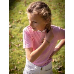 Jump'in Girls Short Sleeve Charlie Competition Polo Shirt 8 Jump'in Girls Short Sleeve Charlie Competition Polo Shirt -Equestrian Supply Store Jump.In Girls.Charlie.Polo .Show .Shirt Pink.2