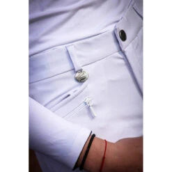 Jump'in Unisex Junior Sacha Breeches 20 Jump'in Unisex Junior Sacha Breeches -Equestrian Supply Store Jump.In Unisex.Junior.Sacha .Breeches White Front.Pocket