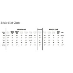 Red Barn By KL Select Equinox Figure 8 Bridle -Equestrian Supply Store KL.Select.Bridle.Size .Chart 7143022a 5fb8 4a00 9384 f6412b406532