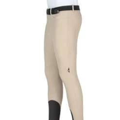 Equiline GrantK Men's B-Move Knee Grip Breeches -Equestrian Supply Store N08479 EQline GrentK Beige Side