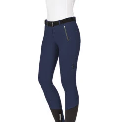 Equiline CantaK Women's B-Move Knee Patch Breeches -Equestrian Supply Store N08975 Cantak 002 Front DEA
