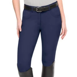 Ovation Women's Bellissima II GripTec Knee Patch Breech -Equestrian Supply Store Ovation 471216 Womens.Bellissima.IIGripTec.Knee .Patch .Breech Navy