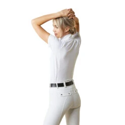 Ariat Womens Luxe Short Sleeve Show Shirt 14 Ariat Womens Luxe Short Sleeve Show Shirt -Equestrian Supply Store S23 WMS ENGL 10043820 back