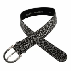 Tailored Sportsman Grey Leopard Belt