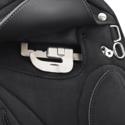 Wintec Pro Endurance Saddle With HART -Equestrian Supply Store W ProEndurance AdjustableStirrupBar Blk