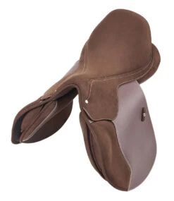 Wintec Pro Jump RearFB Saddle With HART -Equestrian Supply Store W ProJump Topdown Brn