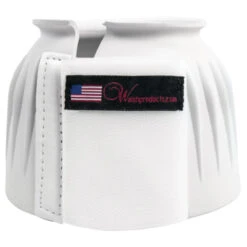 Walsh Velcro Bell Boots -Equestrian Supply Store Walsh 147 BellBoot whte