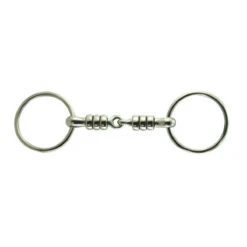 Coronet Loose Ring Cherry Roller Snaffle Bit