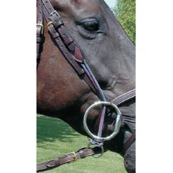 Nunn Finer Leather Gag Cheeks -Equestrian Supply Store cheekbrown2