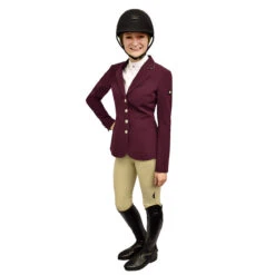 Equiline GwentyG Women's Show Coat -Equestrian Supply Store gwentyg plum 1