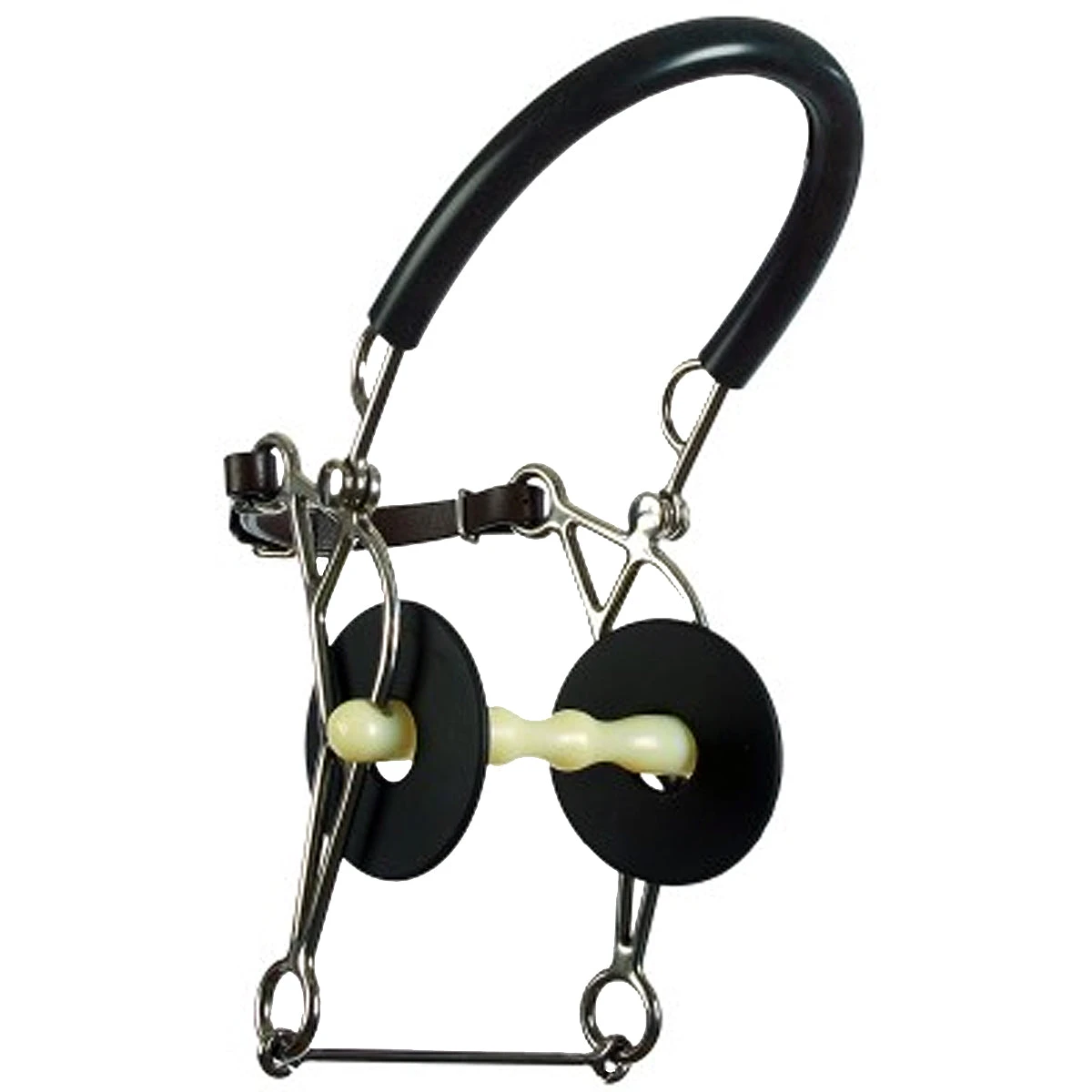 Happy Mouth Shaped Mullen Mouth Hackamore Bit 1 Happy Mouth Shaped Mullen Mouth Hackamore Bit