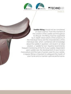 Equiline American Hunter Jumping Saddle -Equestrian Supply Store inside saddle B 01