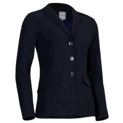 Samshield Women's Alix Show Jacket -Equestrian Supply Store navy front 18650.1590696556.1280.1280
