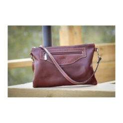 Penelope Emma Handbag -Equestrian Supply Store pochette penelope crantee havane 1
