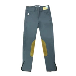 Tailored Sportsman Vintage Mid Rise Front Zip Breeches -Equestrian Supply Store t.sports 1963 graphite tan