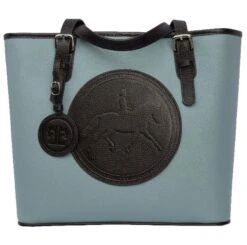 Tucker Tweed Equestrian James River Carry All Bag -Equestrian Supply Store tucker tweed the james river carry all dressage leather handbags sky dark chocolate