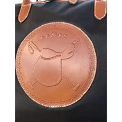 Tucker Tweed Equestrian Tryon Travel Overnight Bag -Equestrian Supply Store tucker tweed the tryon travel overnight polo leather handbags polo chst.nut blk