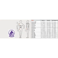 USG Flexi Motion Children's Body Protector Vest -Equestrian Supply Store usgflexisizechart2